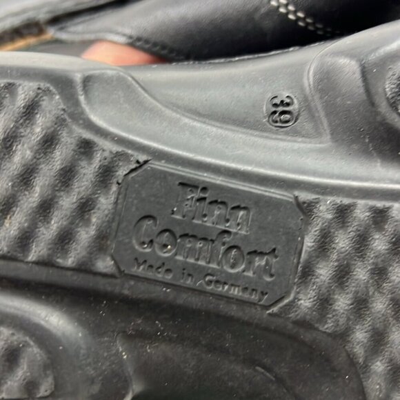 Finn Comfort Women's Black leather Sansibar Sandals Size 39 - Picture 9 of 12